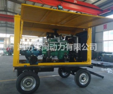 75KW移動式工業(yè)灌溉用雙吸離心水泵機組